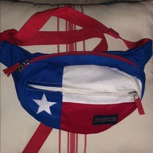 Jansport Texas flag fanny pack